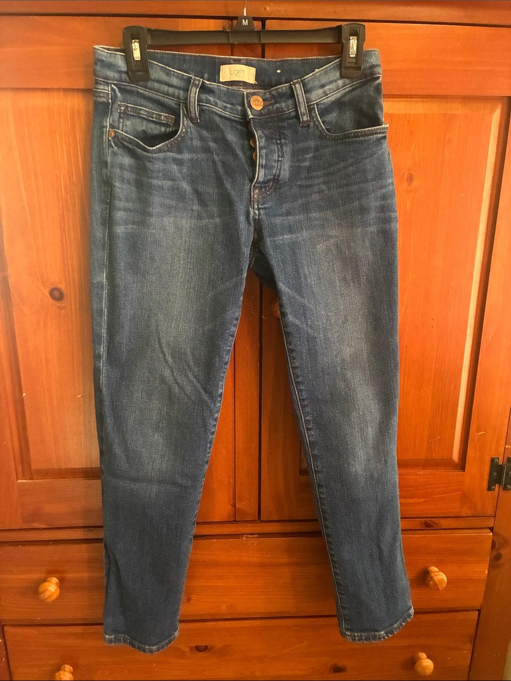 LOFT Boyfriend Jeans in Medium Blue Wash